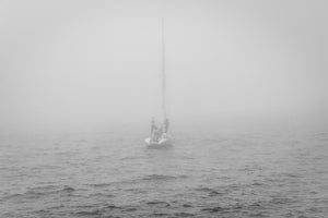 Misty boat
