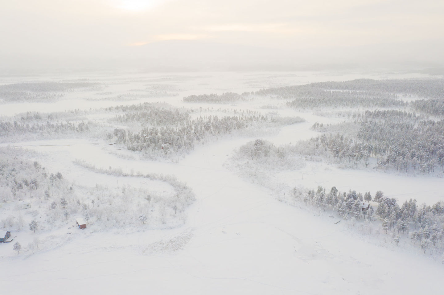 A white day in Lapland
